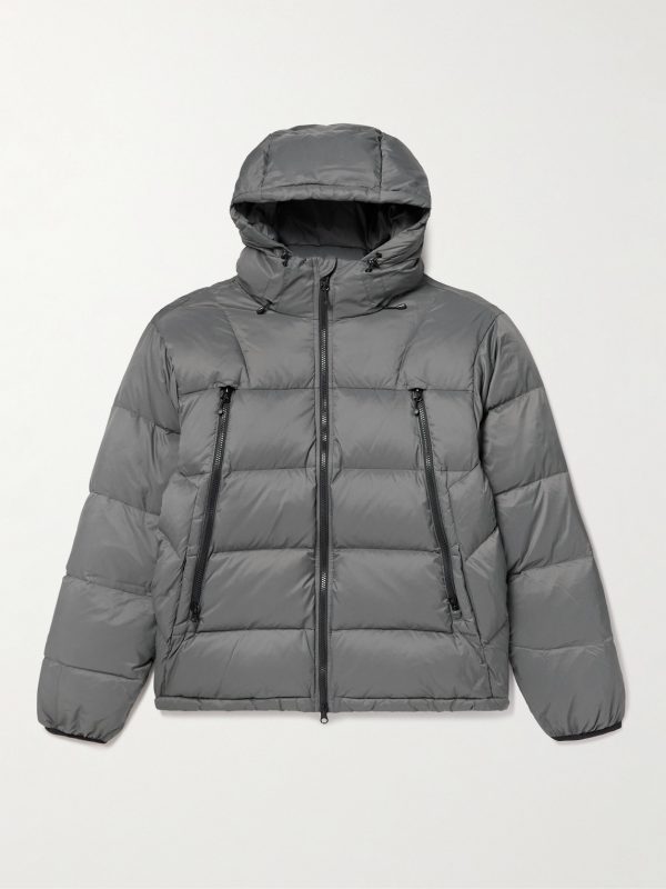 Altavia Quilted Nylon Hooded Down Jacket Altavia Quilted Nylon Hooded Down Jacket