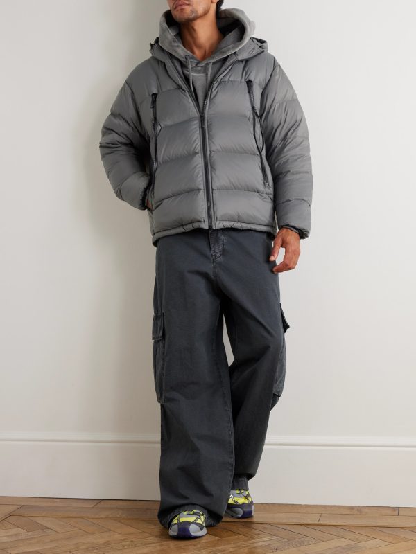 Altavia Quilted Nylon Hooded Down Jacket - OU Altavia Quilted Nylon Hooded Down Jacket - OU