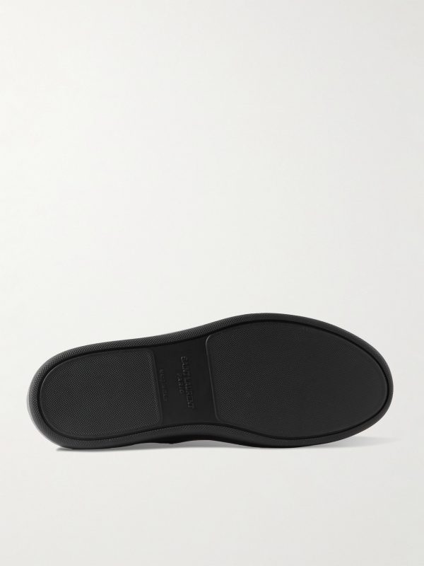 Gym Low Logo-Print Leather Sneakers - E1