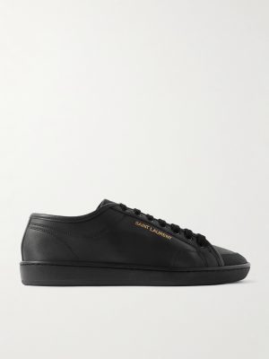 Gym Low Logo-Print Leather Sneakers Gym Low Logo-Print Leather Sneakers