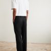 Straight-Leg Pleated Cashmere-Blend Flannel Suit Trousers - BK