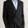 Double-Breasted Cashmere-Blend Flannel Suit Jacket - FR Double-Breasted Cashmere-Blend Flannel Suit Jacket - FR