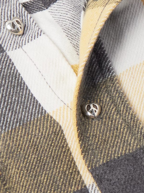 Patchwork Checked Cotton-Flannel Shirt - CU
