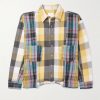 Patchwork Checked Cotton-Flannel Shirt