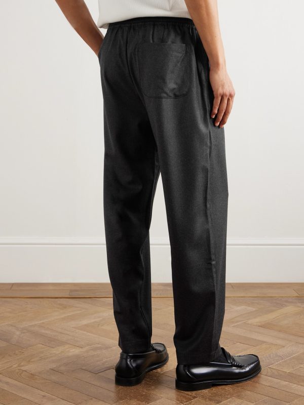 Banasa Tapered Virgin Wool Trousers - BK Banasa Tapered Virgin Wool Trousers - BK