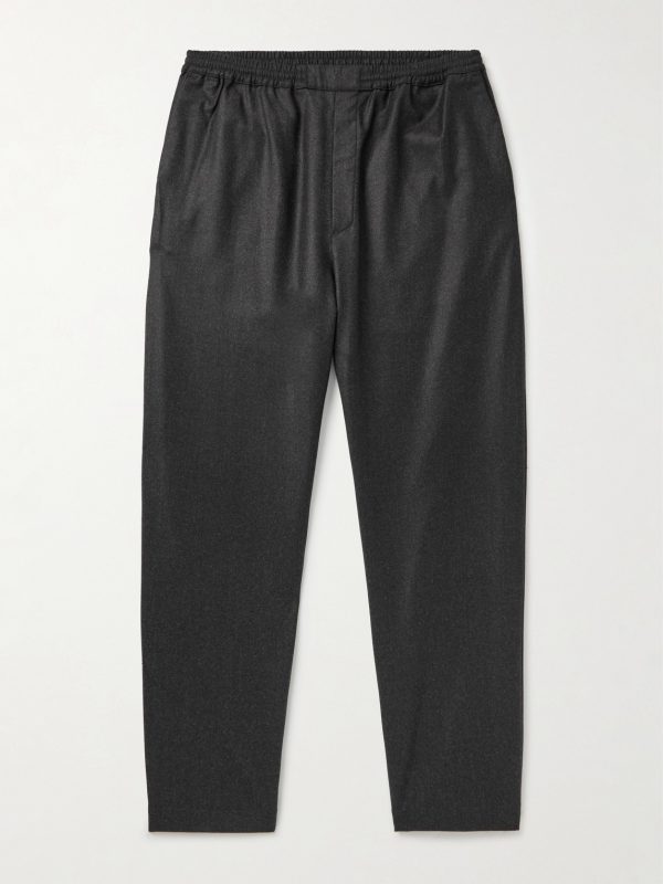 Banasa Tapered Virgin Wool Trousers Banasa Tapered Virgin Wool Trousers
