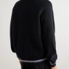 Zaya Ribbed Merino Wool Zip-Up Sweater - BK Zaya Ribbed Merino Wool Zip-Up Sweater - BK