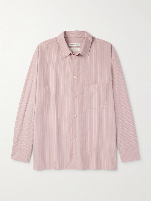 Gusto Striped Cotton-Poplin Shirt