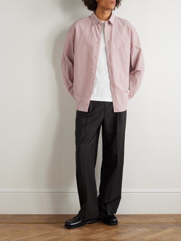 Gusto Striped Cotton-Poplin Shirt - OU