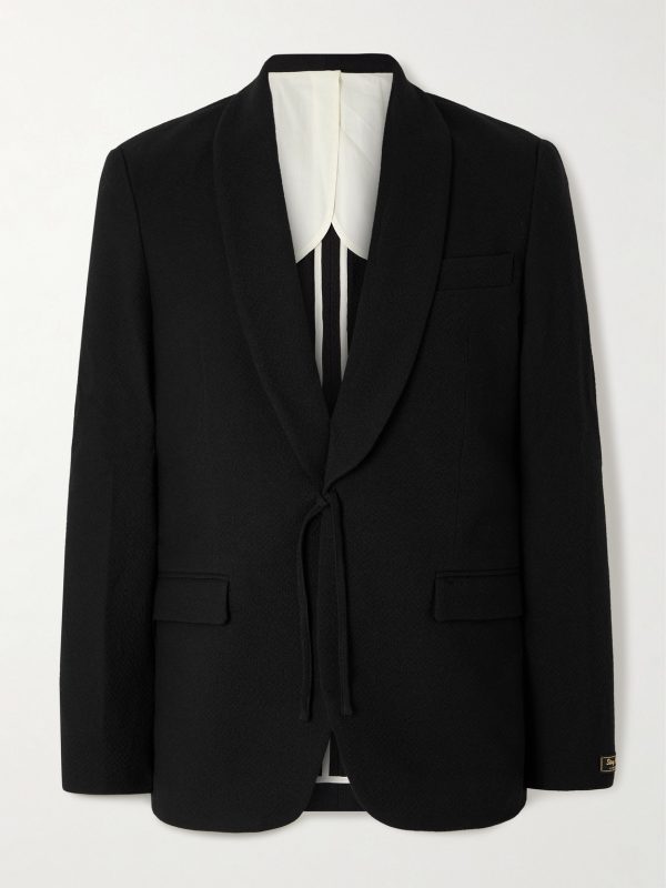 Shinji Textured-Woven Suit Jacket