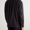 Gusto Striped Cotton and Lyocell-Blend Shirt - BK Gusto Striped Cotton and Lyocell-Blend Shirt - BK