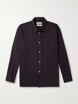 Gusto Striped Cotton and Lyocell-Blend Shirt Gusto Striped Cotton and Lyocell-Blend Shirt