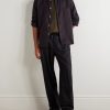 Gusto Striped Cotton and Lyocell-Blend Shirt - OU Gusto Striped Cotton and Lyocell-Blend Shirt - OU