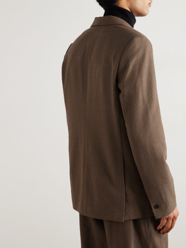 Shinji Textured-Woven Suit Jacket - BK Shinji Textured-Woven Suit Jacket - BK