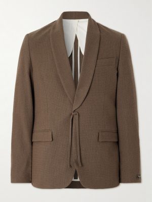 Shinji Textured-Woven Suit Jacket Shinji Textured-Woven Suit Jacket