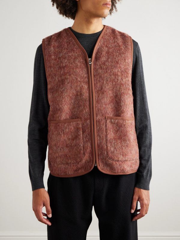 Valur Brushed Virgin Wool-Blend Gilet - FR Valur Brushed Virgin Wool-Blend Gilet - FR