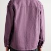 Sayan Garment-Dyed Crinkled Cotton Overshirt - BK Sayan Garment-Dyed Crinkled Cotton Overshirt - BK