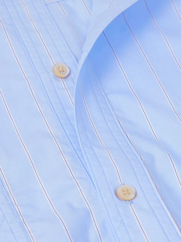 Telmen Striped Organic Cotton-Poplin Shirt - CU Telmen Striped Organic Cotton-Poplin Shirt - CU