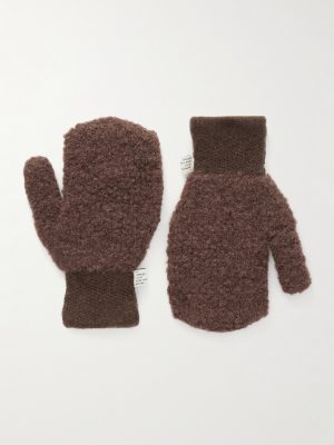 Matad Virgin Wool-Blend Bouclé Mittens