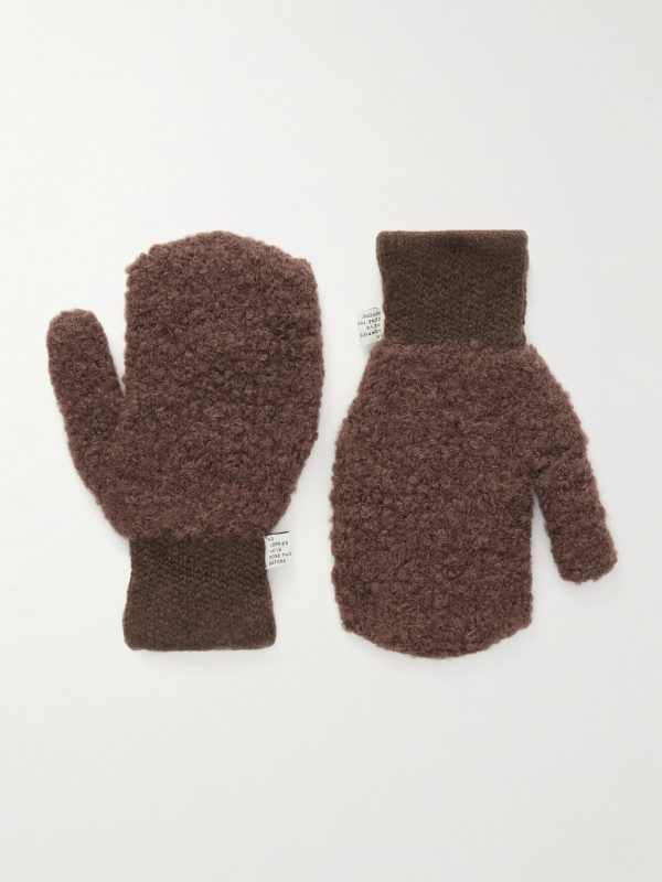 Matad Virgin Wool-Blend Bouclé Mittens Matad Virgin Wool-Blend Bouclé Mittens