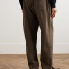 Banasa Straight-Leg Seersucker Suit Trousers - BK Banasa Straight-Leg Seersucker Suit Trousers - BK
