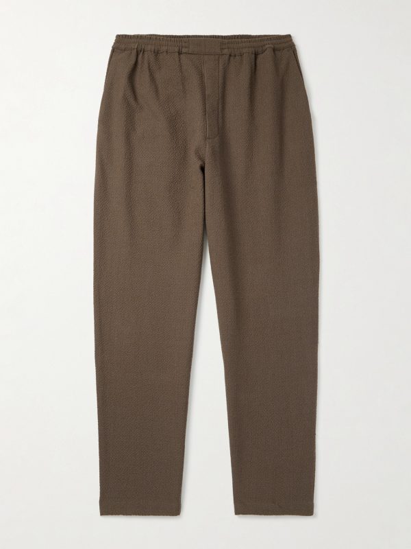 Banasa Straight-Leg Seersucker Suit Trousers Banasa Straight-Leg Seersucker Suit Trousers