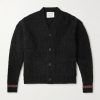Ribbed-Knit Virgin Wool-Blend Cardigan Ribbed-Knit Virgin Wool-Blend Cardigan
