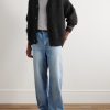 Ribbed-Knit Virgin Wool-Blend Cardigan - OU Ribbed-Knit Virgin Wool-Blend Cardigan - OU