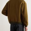 Bajar Virgin Wool and Cashmere-Blend Bomber Jacket - BK Bajar Virgin Wool and Cashmere-Blend Bomber Jacket - BK
