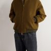 Bajar Virgin Wool and Cashmere-Blend Bomber Jacket - FR Bajar Virgin Wool and Cashmere-Blend Bomber Jacket - FR