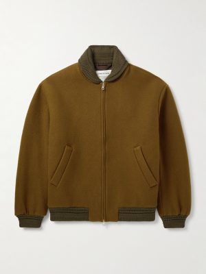 Bajar Virgin Wool and Cashmere-Blend Bomber Jacket