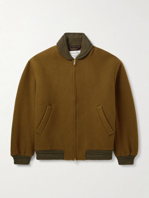 Bajar Virgin Wool and Cashmere-Blend Bomber Jacket Bajar Virgin Wool and Cashmere-Blend Bomber Jacket