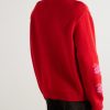Floral-Jacquard Wool Sweater - BK Floral-Jacquard Wool Sweater - BK