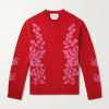 Floral-Jacquard Wool Sweater Floral-Jacquard Wool Sweater