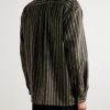 Gusto Striped Virgin Wool-Blend Shirt - BK Gusto Striped Virgin Wool-Blend Shirt - BK