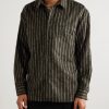 Gusto Striped Virgin Wool-Blend Shirt - FR Gusto Striped Virgin Wool-Blend Shirt - FR