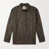 Gusto Striped Virgin Wool-Blend Shirt Gusto Striped Virgin Wool-Blend Shirt