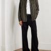 Gusto Striped Virgin Wool-Blend Shirt - OU Gusto Striped Virgin Wool-Blend Shirt - OU