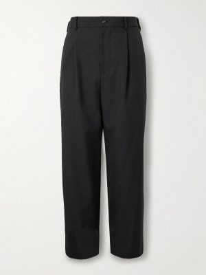 Straight-Leg Pleated Wool Suit Trousers Straight-Leg Pleated Wool Suit Trousers