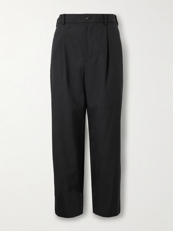 Straight-Leg Pleated Wool Suit Trousers Straight-Leg Pleated Wool Suit Trousers
