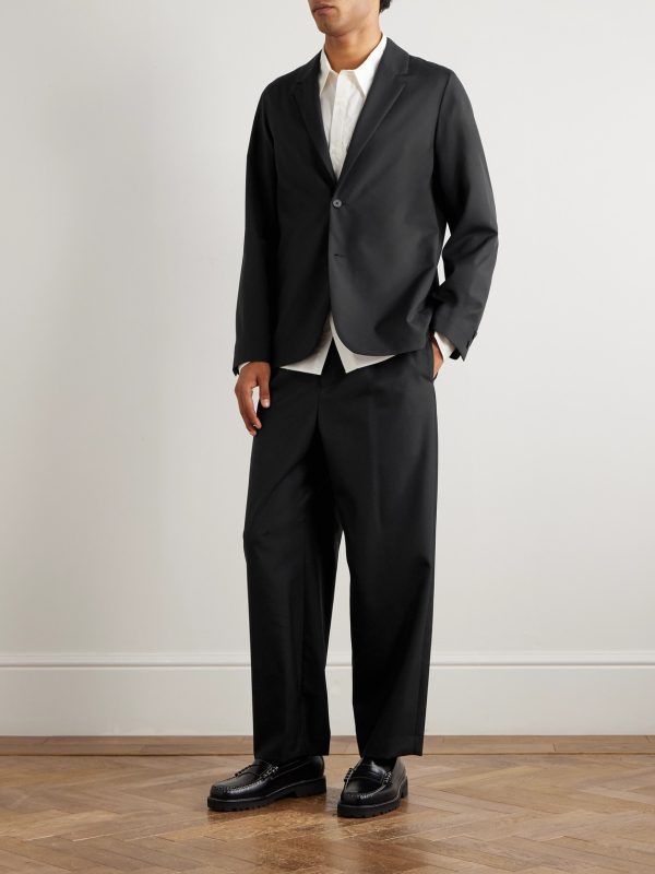 Straight-Leg Pleated Wool Suit Trousers - OU Straight-Leg Pleated Wool Suit Trousers - OU