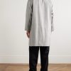 Balmacaan Linen and Wool-Blend Twill Coat - BK Balmacaan Linen and Wool-Blend Twill Coat - BK