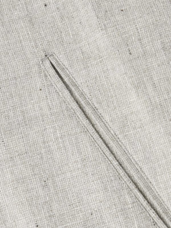 Balmacaan Linen and Wool-Blend Twill Coat - E1 Balmacaan Linen and Wool-Blend Twill Coat - E1