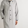 Balmacaan Linen and Wool-Blend Twill Coat - FR Balmacaan Linen and Wool-Blend Twill Coat - FR