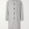 Balmacaan Linen and Wool-Blend Twill Coat Balmacaan Linen and Wool-Blend Twill Coat