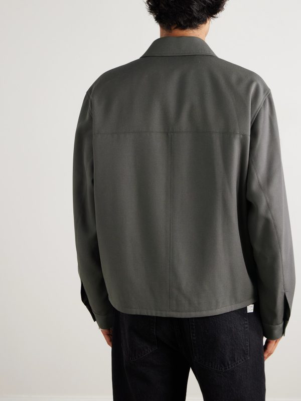 Wool-Twill Harrington Jacket - BK Wool-Twill Harrington Jacket - BK