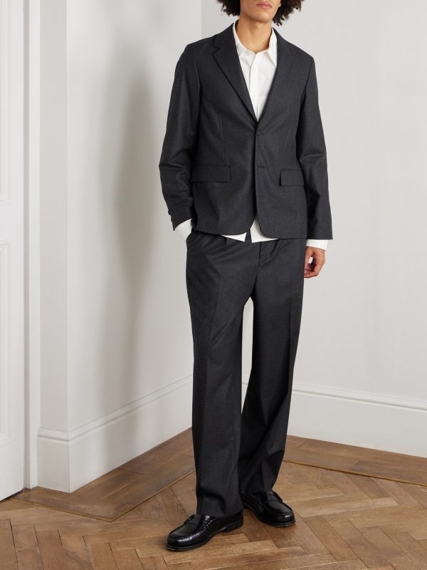 Merino Wool-Flannel Suit Jacket - OU Merino Wool-Flannel Suit Jacket - OU