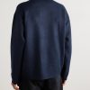 Wool-Blend Half-Zip Polo Sweater - BK Wool-Blend Half-Zip Polo Sweater - BK