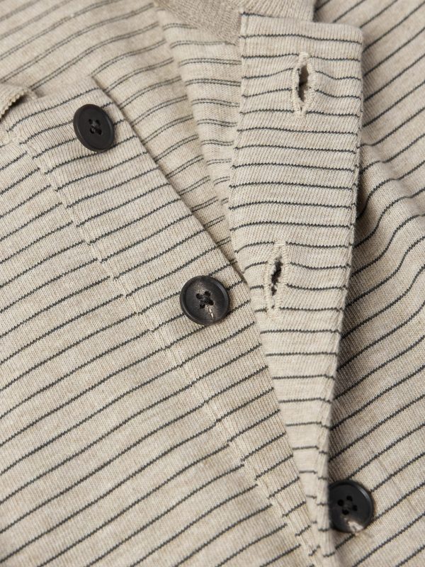 Striped Suvin Cotton Polo Shirt - CU