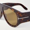 Bronson Aviator-Style Tortoiseshell Acetate Sunglasses - CU
